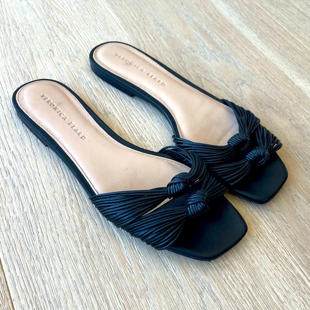 Veronica Beard Leather Gemma Sandals Size 8.5